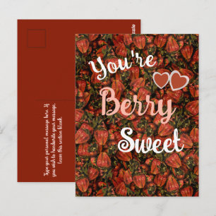 You're Berry Sweet - Strawberry Postcard