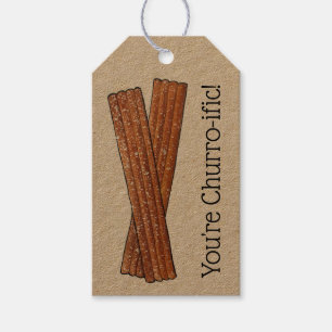 You're Churro-ific (Terrific) Funny Foodie Churros Gift Tags