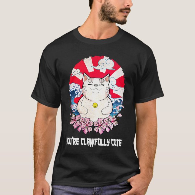 Youre Clawfully Cute Cat  Couples Kitten    1 T-Shirt (Front)