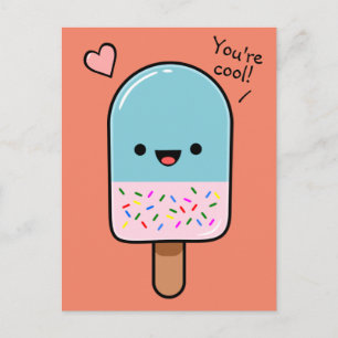 You're Cool Ice Lolly Postcard
