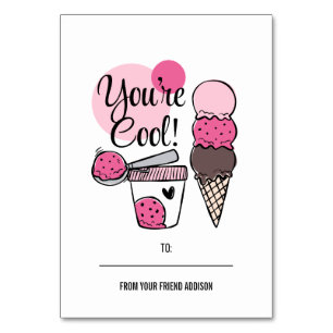 You're Cool Kids Classroom Valentine Card