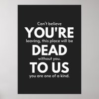 You're Dead To Us, Coworker Going Away, Funny