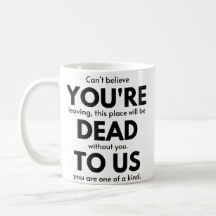 Funny Leaving Gifts on Zazzle UK