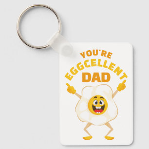 You're Eggcellent Dad Father's day Birthday Egg Key Ring