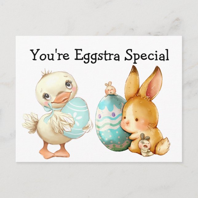 You're Eggstra Special Postcard (Front)