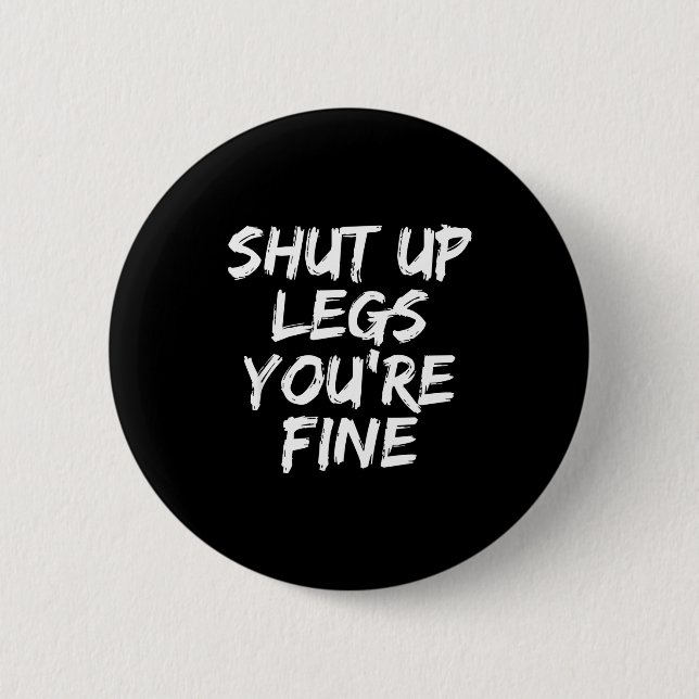 You're Fine Funny Running  6 Cm Round Badge (Front)