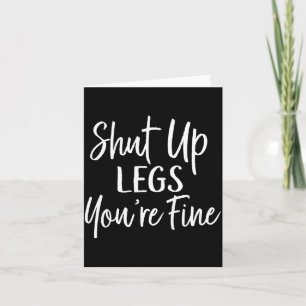 You're Fine Shirt For Gym - Funny Workout Card