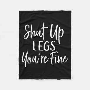 You're Fine Shirt For Gym - Funny Workout  Fleece Blanket