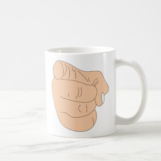 You're Fired Finger Coffee Mug (Right)