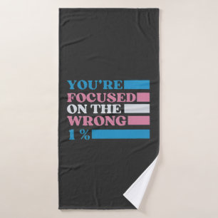 You're Focused on the Wrong 1 Percent LGBT Trans Bath Towel Set