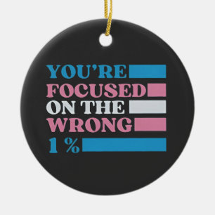 You're Focused on the Wrong 1 Percent LGBT Trans Ceramic Tree Decoration