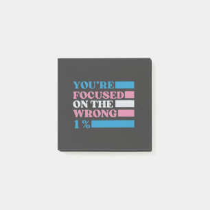 You're Focused on the Wrong 1 Percent LGBT Trans Post-it Notes