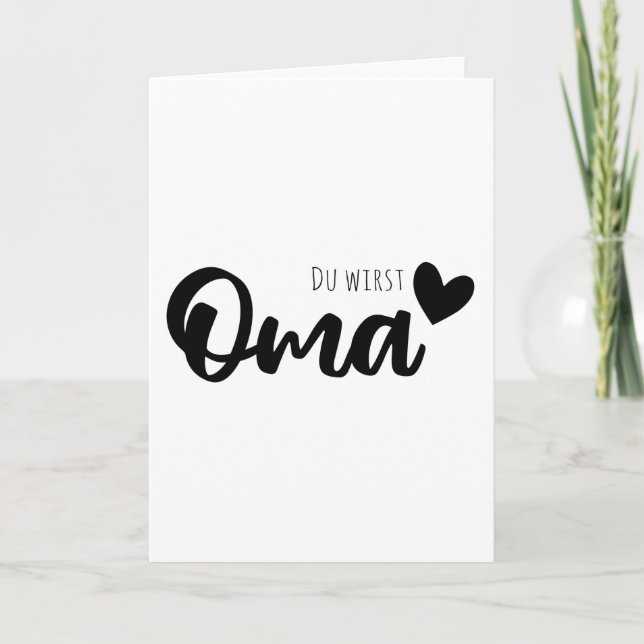 You're Going To Be A Grandma Card (Front)