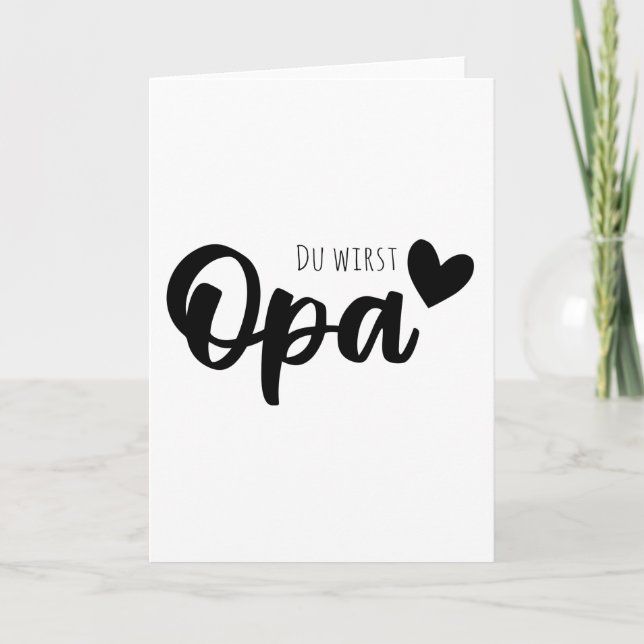 You're Going To Be A Grandpa Card (Front)