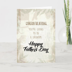 You're Going to be a Grandpa! Card