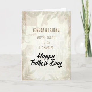 You're Going to be a Grandpa! Card