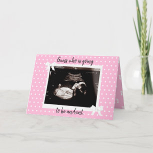 You're going to be an Aunt Baby Pregnancy announce Card