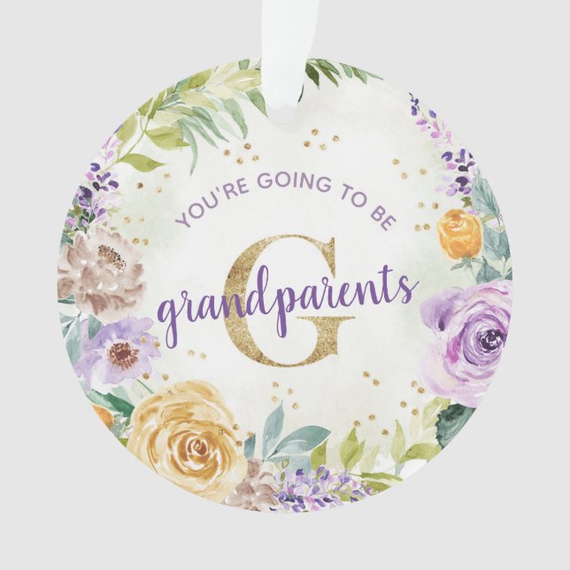 You're Going To Be Grandparents Pregnancy Reveal Ornament (Front)