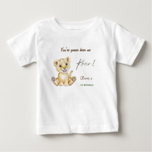 You're gonna hear me roar 1st Birthday Baby T-Shirt