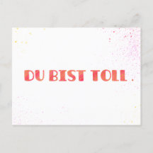 *You're great.* greeting card just like that