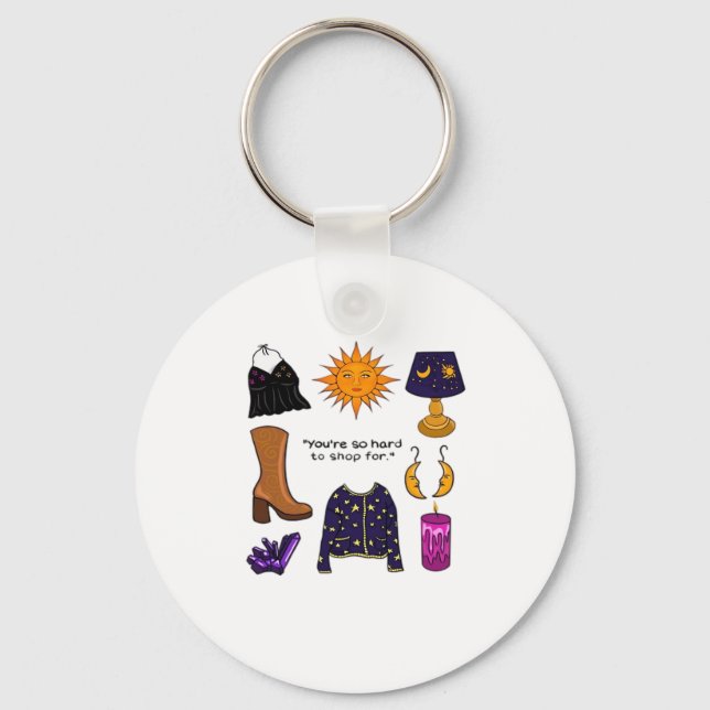 Youre Hard To Shop For Whimsigoth Aesthetic Classi Key Ring (Front)