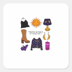 Youre Hard To Shop For Whimsigoth Aesthetic Classi Square Sticker