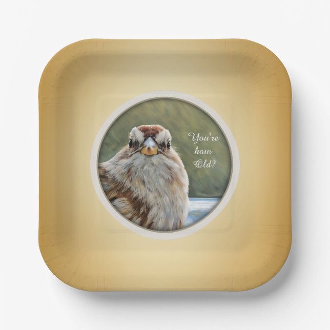 You're How Old? - Paper Plate (Front)