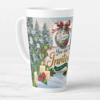 You're Invited Christmas Latte cup
