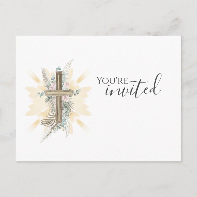 You're Invited Church Postcard (Front)