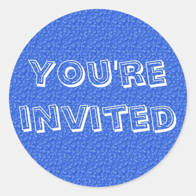 You're Invited Classic Round Sticker (Front)