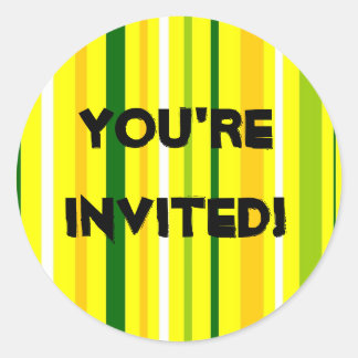 You're Invited! Classic Round Sticker