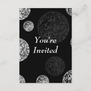 You're Invited - Disco Balls Invitation
