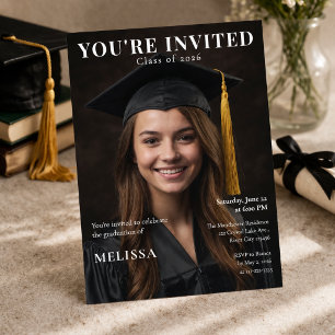 You're Invited Graduation Photo Invite