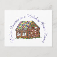 You're Invited Holiday Gingerbread Open House