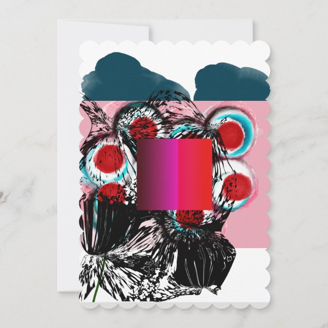 "You're Invited" invitation card. (Back)