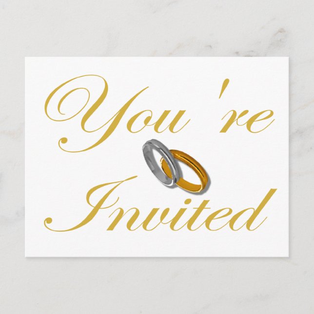 You're Invited Invitation Postcard (Front)