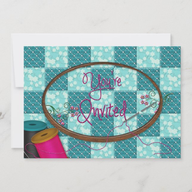 YOU'RE INVITED - INVITATION - SEWING/QUILTING ETC. (Front)