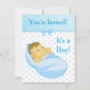 You're Invited, It's a Boy Baby Shower Invitation