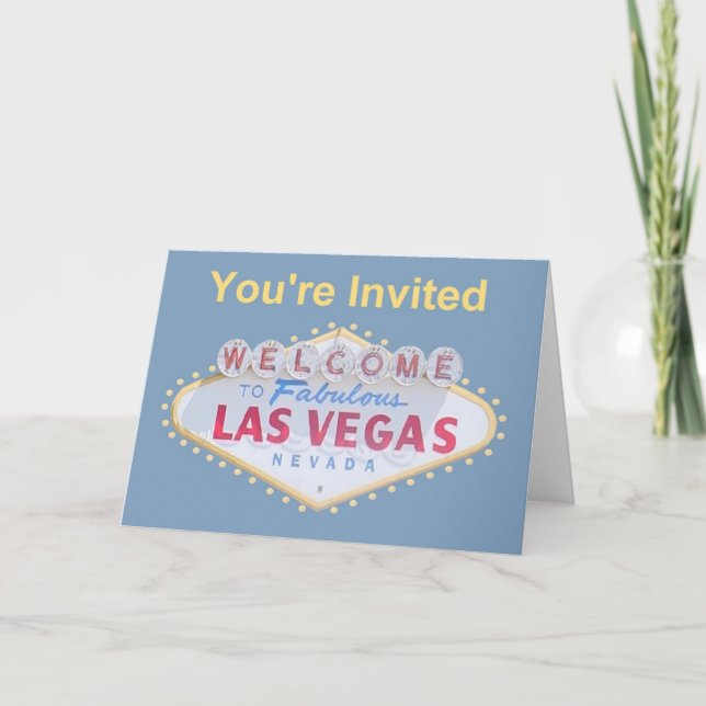 You're Invited Las Vegas Invitation Cards (Front)