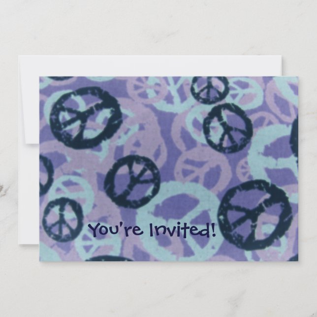 You're Invited!-Peace Signs Invite (Front)