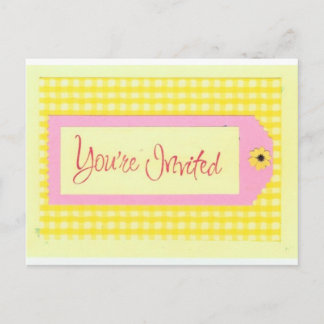 You're Invited postcard