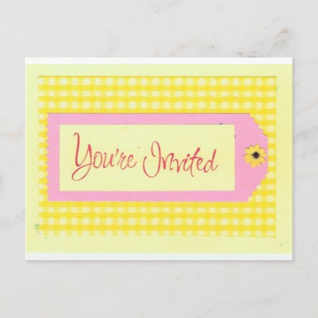 You're Invited postcard (Front)