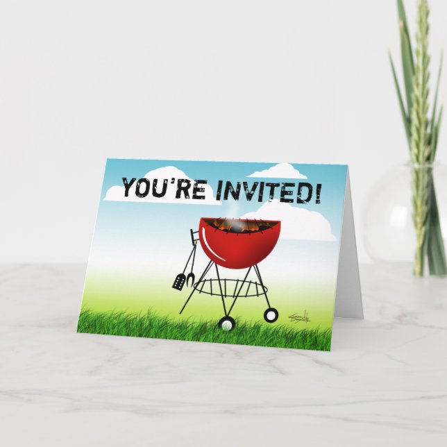 You're Invited to a Cookout invitation (barbeque) (Front)