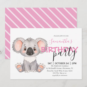 You're Invited to a Koala-tastic 1st Invitation
