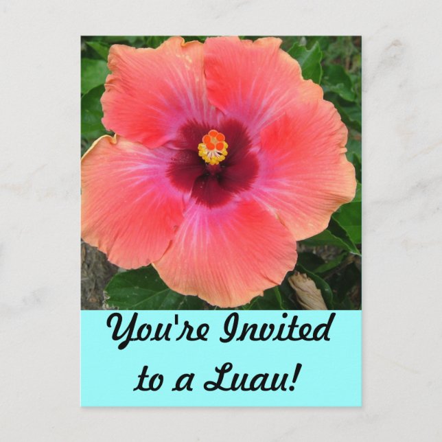 You're Invited to a Luau! Invitation (Front)