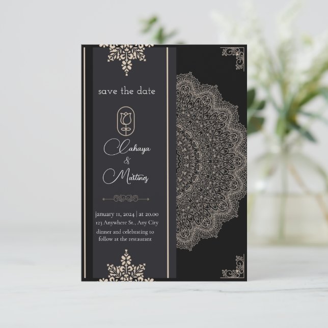 You're invited to our wedding | Save the date (Standing Front)