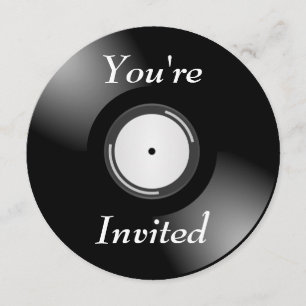 You're Invited - Vinyl Record Invitation