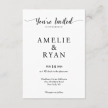 You're Invited Wedding Celebration Card