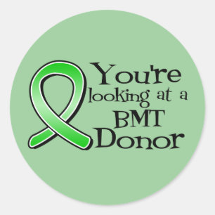 You're Looking at a Bone Marrow Donor Classic Round Sticker