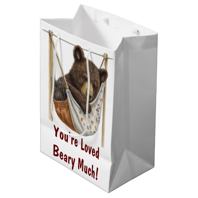 You're Loved Beary Much Gift Bag (Front Angled)